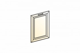Атланта Дверь глухая L600 (эмаль) (Белый глянец патина золото) в Чехове - chexov.katalogmebeli.com | фото
