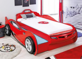 CARBED Кровать-машина Coupe с выдвижной кроватью Red 20.03.1306.00 в Чехове - chexov.katalogmebeli.com | фото 1