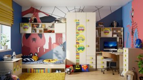 Детская комната Клаксон (Бежевый/корпус Клен) в Чехове - chexov.katalogmebeli.com | фото