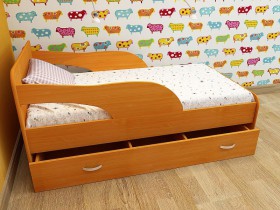 Кровать детская Максимка Млечный дуб/Венге в Чехове - chexov.katalogmebeli.com | фото 4