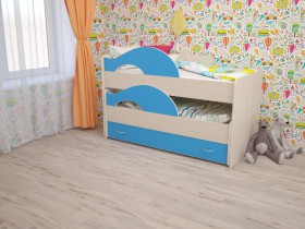 Кровать детская Радуга 1600 Млечный дуб/Венге в Чехове - chexov.katalogmebeli.com | фото 4