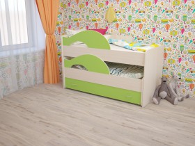 Кровать детская Радуга 1600 Млечный дуб/Венге в Чехове - chexov.katalogmebeli.com | фото 8