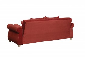 Диван-кровать "Порто" (микровелюр Гавайи бордо/италия/крем) в Чехове - chexov.katalogmebeli.com | фото 7