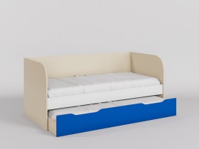 Диван-кровать Скай люкс (Синий/Белый/корпус Клен) в Чехове - chexov.katalogmebeli.com | фото 1