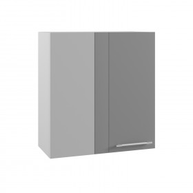 Гарда ПУ 650 шкаф верхний угловой (Белый/корпус Серый) в Чехове - chexov.katalogmebeli.com | фото