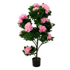 Искусственные растения Пион розовый MK-7411-HP Темно-зеленый в Чехове - chexov.katalogmebeli.com | фото