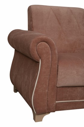 Кресло для отдыха "Порто" (велюр киви корица / микровельвет крем) в Чехове - chexov.katalogmebeli.com | фото 3