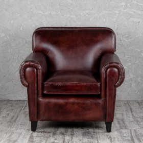 Кресло кожаное Элегант (Бордовый) в Чехове - chexov.katalogmebeli.com | фото 7