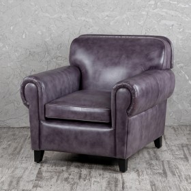 Кресло кожаное Элегант (Фиолетовый) в Чехове - chexov.katalogmebeli.com | фото 1