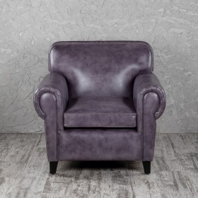 Кресло кожаное Элегант (Фиолетовый) в Чехове - chexov.katalogmebeli.com | фото 4