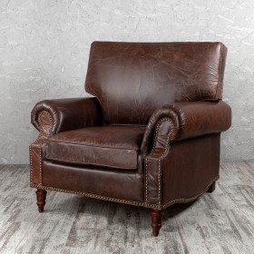 Кресло кожаное Лофт Аристократ (ширина 1100 мм) в Чехове - chexov.katalogmebeli.com | фото