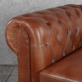 Кресло кожаное Лофт Честер (кожа) в Чехове - chexov.katalogmebeli.com | фото 3