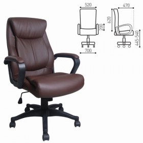Кресло офисное BRABIX Enter EX-511 (коричневый) в Чехове - chexov.katalogmebeli.com | фото