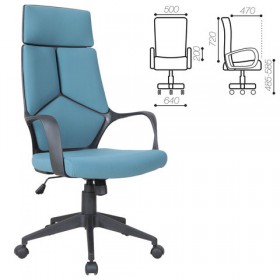 Кресло офисное BRABIX Prime EX-515 (голубая ткань) в Чехове - chexov.katalogmebeli.com | фото 1