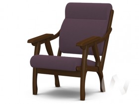 Кресло Вега-10 (орех лак/ULTRA PLUM) в Чехове - chexov.katalogmebeli.com | фото