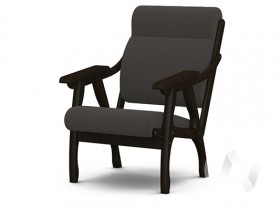 Кресло Вега-10 (венге лак/ULTRA GRAFIT) в Чехове - chexov.katalogmebeli.com | фото 1