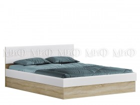 Кровать 1,4 спальня Фортуна (Дуб сонома/белый глянец) в Чехове - chexov.katalogmebeli.com | фото