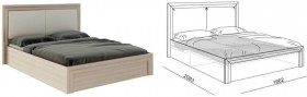 Кровать 1,6 Глэдис (М32) с подъемным механизмом Распродажа в Чехове - chexov.katalogmebeli.com | фото 2