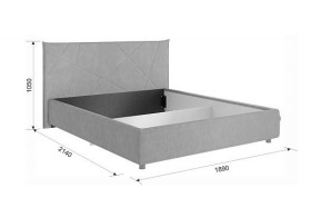 Кровать 1,6 Квест с подъемным механизмом (Топаз велюр) купить в Чехове - chexov.katalogmebeli.com | фото 2