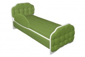 Кровать 160 Атлет 76 Зелёный (мягкий бортик) в Чехове - chexov.katalogmebeli.com | фото