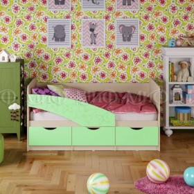 Кровать Бабочки 1,6м (Салат матовый) в Чехове - chexov.katalogmebeli.com | фото