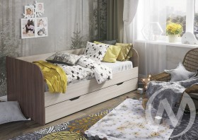 Кровать детская Балли 2-х уровневая (шимо темный/шимо светлый) в Чехове - chexov.katalogmebeli.com | фото 1