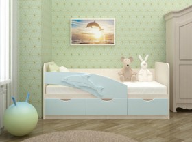 Кровать детская 1,6м Дельфин (Розовый металлик) в Чехове - chexov.katalogmebeli.com | фото