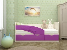Кровать детская 1,6м Дельфин (Розовый металлик) в Чехове - chexov.katalogmebeli.com | фото 8