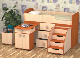 Кровать детская Фея 1.6 Венге/Дуб молочный в Чехове - chexov.katalogmebeli.com | фото 3