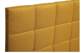 Кровать "Диана" ш. 1400 (Н=1010мм) (жаккард горчица) в Чехове - chexov.katalogmebeli.com | фото 5