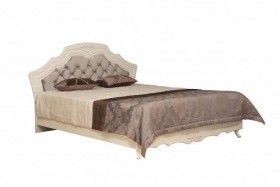 Кровать двойная "Кантри" (вудлайн кремовый/патина/ортопед/1820) в Чехове - chexov.katalogmebeli.com | фото