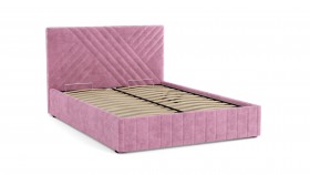Кровать Гамма ш. 1400 (без основания для хранения) (велюр тенерифе розовый) в Чехове - chexov.katalogmebeli.com | фото 3