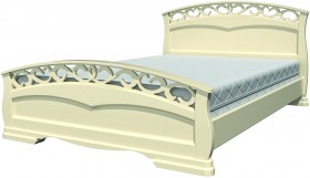 Кровать Грация-1 из массива сосны 1600*2000 Белый античный в Чехове - chexov.katalogmebeli.com | фото 20