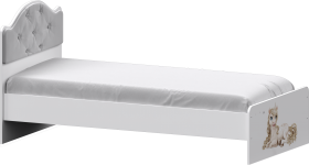 Кровать Каспер с мягкой спинкой и фотопечатью (800х1900) Белый в Чехове - chexov.katalogmebeli.com | фото 1