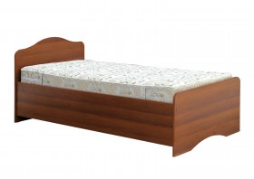 Кровать одинарная 900-1 без матраса (круглые спинки) Орех Таволато в Чехове - chexov.katalogmebeli.com | фото