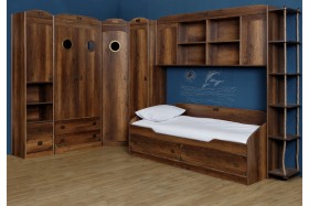 Кровать с 2-мя ящиками «Навигатор» (Дуб Каньон) в Чехове - chexov.katalogmebeli.com | фото 10