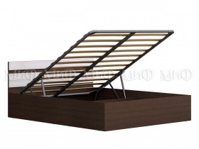 Кровать с подъемным механизмом Нэнси 1,4м (Венге/белый глянец) в Чехове - chexov.katalogmebeli.com | фото 1