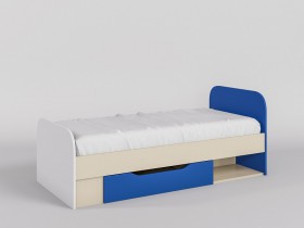 Кровать Скай 1650х750 (Синий/Белый/корпус Клен) в Чехове - chexov.katalogmebeli.com | фото 1
