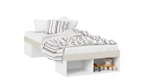 Кровать «Сканди»  Дуб Гарден/Белый в Чехове - chexov.katalogmebeli.com | фото
