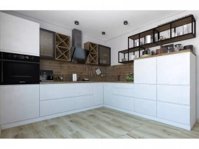 Модульная кухня Бронкс 1,8 м (Кварц) в Чехове - chexov.katalogmebeli.com | фото 5