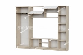 Мебель для гостиной МГС 3 Исполнение 1 Дуб Сонома / Белый в Чехове - chexov.katalogmebeli.com | фото 3