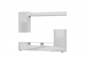 Мебель для гостиной МГС 4 (Белый/Белый глянец) в Чехове - chexov.katalogmebeli.com | фото 7