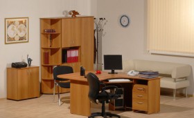 Мебель для персонала Рубин 42 Светлый миланский орех в Чехове - chexov.katalogmebeli.com | фото 2