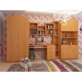 Детская Мишутка Комплект мебели (Вишня оксфорд) в Чехове - chexov.katalogmebeli.com | фото