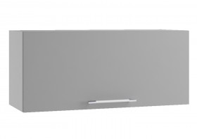 Монца ГВПГ 800 Шкаф верхний горизонтальный глубокий высокий (Белый софт/корпус Серый) в Чехове - chexov.katalogmebeli.com | фото