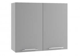 Монца П 800 шкаф верхний (Белый софт/корпус Серый) в Чехове - chexov.katalogmebeli.com | фото