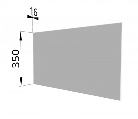 Панель торцевая (для шкафа горизонтального глубокого) ГПГ Ройс (Белый софт) в Чехове - chexov.katalogmebeli.com | фото