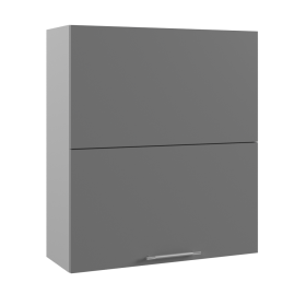 Ройс ВПГПМ 800 Шкаф верхний высокий Blum Aventos HF (Черника софт/корпус Серый) в Чехове - chexov.katalogmebeli.com | фото