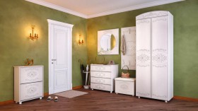 Шкаф 2-х дверный комбинированный "Каролина" (патина) в Чехове - chexov.katalogmebeli.com | фото 8