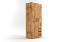 Шкаф 2-х створчатый с ящиками Шервуд (Дуб Вотан) в Чехове - chexov.katalogmebeli.com | фото